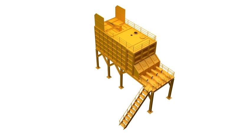 Serbatoio Cuboid durevole del fango, vasca di decantazione resistente alla corrosione del fango